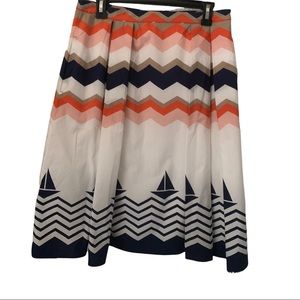 Max&Co White Midi Skirt